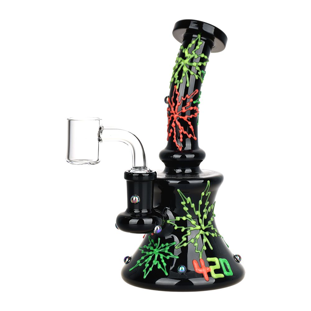 420 Neon Leaf 6.5" Dab Rig