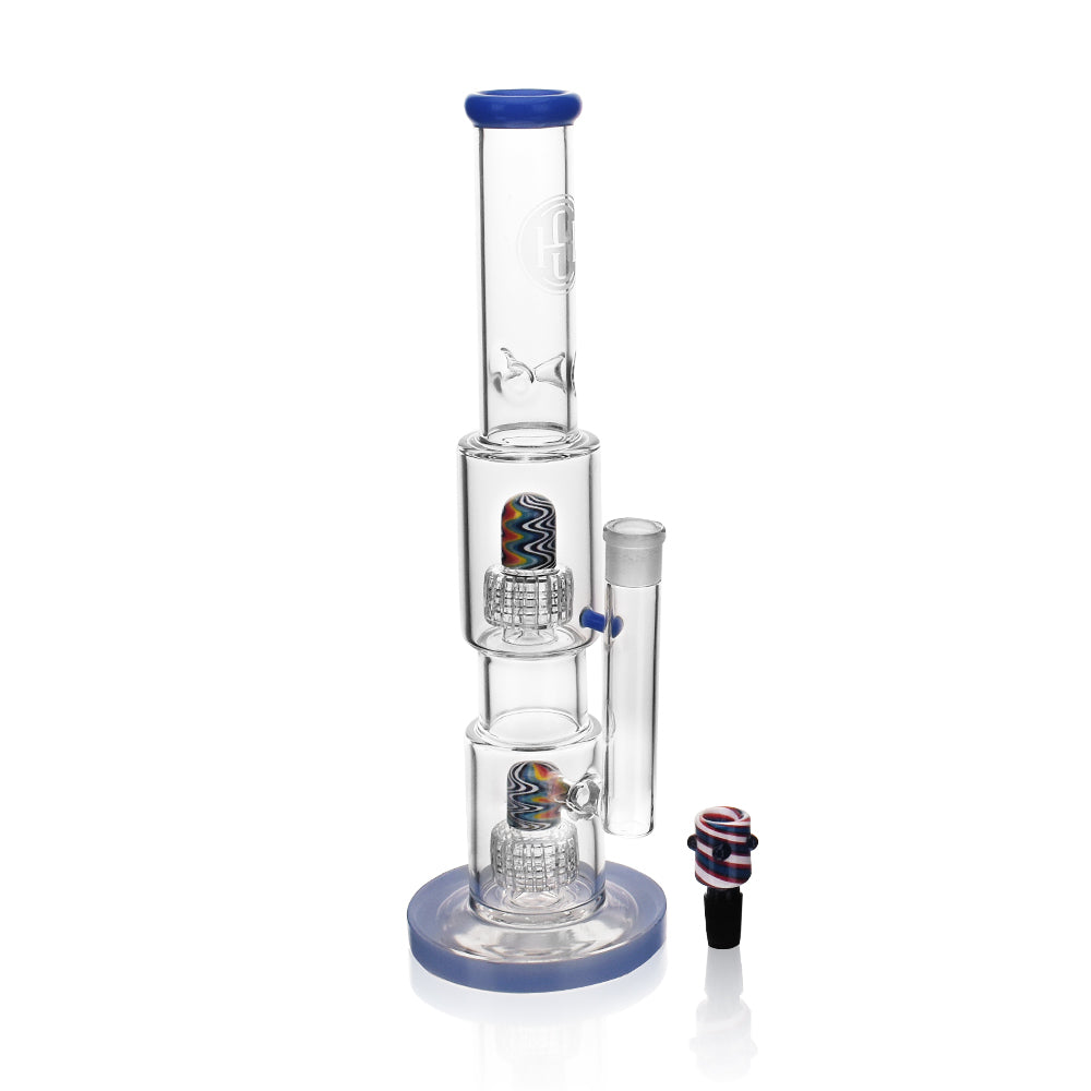 High Society 16" Gemini Premium Wig Wag Waterpipe